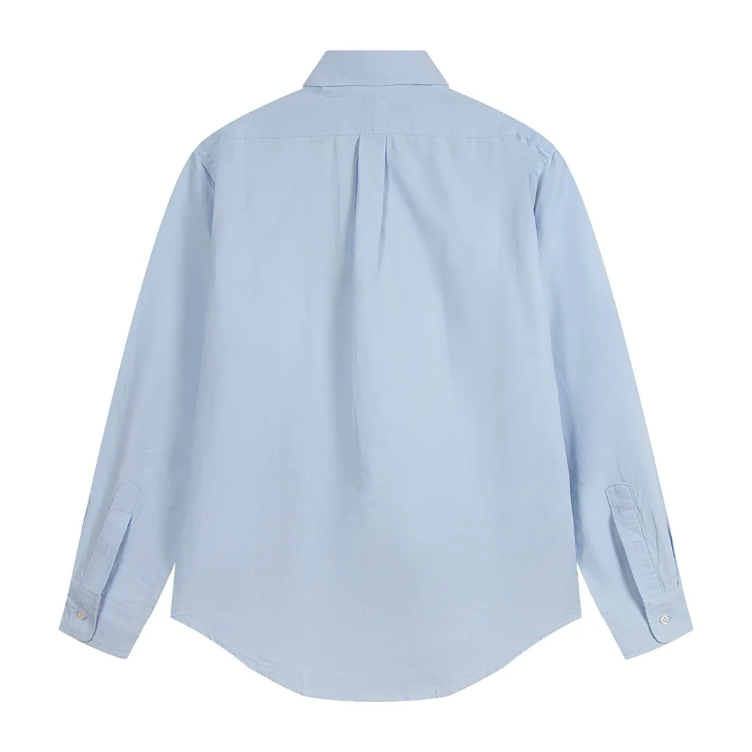 P230 Color: Navy Blue/Original Blue/Original White/Matte Pink/Khaki/Charcoal Gray Size: S M L The texture is tight and soft ✅ - Custom dyed original pearlescent white buttons with different sizes ✅ - Special shaped chiffon foil is included in the collar door tube, which is not easy to deform and pull ✅ - RL classic version of the Oxford shirt. The thick and stiff feeling brought by the Oxford cloth. Wear it alone as an outer layer. It can be worn in all seasons. It is a must-have item for the wardrobe. Start with your eyes closed.